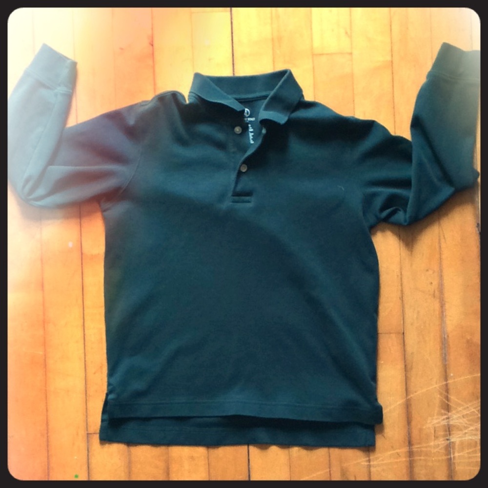 School Uniform Lands’ End Long Sleeve Polo